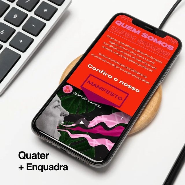 Quater faz site da produtora audiovisual Enquadra